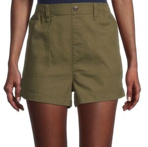 Madewell Camp Shorts, S, Kale/Army Green